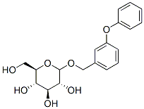 3-phenoxybenzylglucoside Struktur