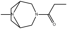 8-Methyl-3-propionyl-3,8-diazabicyclo[3.2.1]octane Struktur