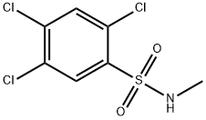 N-Methyl-2,4,5-trichlorobenzenesulfonamide Struktur