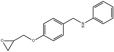 4-[(Oxiran-2-yl)methoxy]-N-phenylbenzenemethanamine Struktur