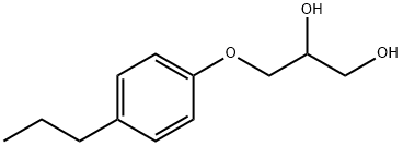 3-(p-Propylphenoxy)-1,2-propanediol Struktur