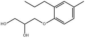 3-(2-Propyl-p-tolyloxy)-1,2-propanediol Struktur