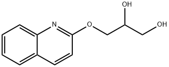 3-(2-Quinolyloxy)-1,2-propanediol Struktur