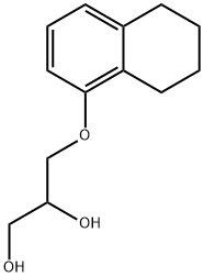 3-(5,6,7,8-Tetrahydronaphthalen-1-yloxy)-1,2-propanediol Struktur