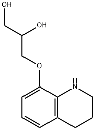 3-(1,2,3,4-Tetrahydroquinolin-8-yloxy)-1,2-propanediol Struktur