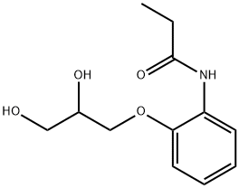 3-[o-(Propionylamino)phenoxy]-1,2-propanediol Struktur