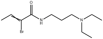 N-(3-Diethylaminopropyl)-2-bromo-2-butenamide Struktur