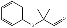 2-METHYL-2-(PHENYLSULFANYL)PROPANAL Struktur