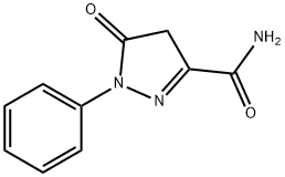 5-oxo-1-phenyl-2-pyrazoline-3-carboxamide Struktur