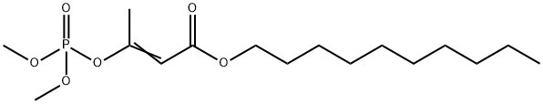 3-(Dimethoxyphosphinyloxy)-2-butenoic acid decyl ester Struktur