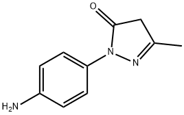 2-(4-aminophenyl)-2,4-dihydro-5-methyl-3H-pyrazol-3-one Struktur