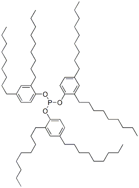 Phosphorous acid tris(2,4-dinonylphenyl) ester Struktur