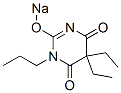 5,5-Diethyl-1-propyl-2-sodiooxy-4,6(1H,5H)-pyrimidinedione Struktur