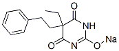 5-Ethyl-5-phenethyl-2-sodiooxy-4,6(1H,5H)-pyrimidinedione Struktur