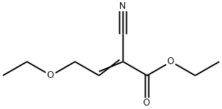 Cyano(2-ethoxyethylidene)acetic acid ethyl ester Struktur