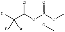 Phosphoric acid dimethyl 1,2-dichloro-2,2-dibromoethyl ester Struktur