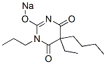 5-Butyl-5-ethyl-1-propyl-2-sodiooxy-4,6(1H,5H)-pyrimidinedione Struktur