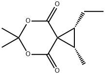 5,7-Dioxaspiro[2.5]octane-4,8-dione,1-ethyl-2,6,6-trimethyl-,(1R,2S)-(9CI) Struktur