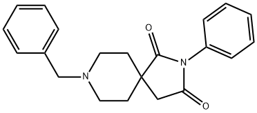 2,8-Diazaspiro[4.5]decane-1,3-dione, 2-phenyl-8-(phenylMethyl)- Struktur