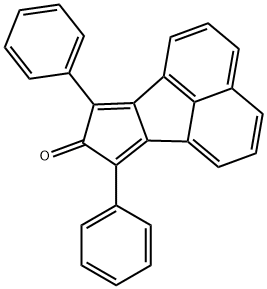 7,9-Diphenyl-8H-cyclopent[a]acenaphthylen-8-one Struktur