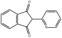 2-pyridin-2-ylindene-1,3-dione Struktur