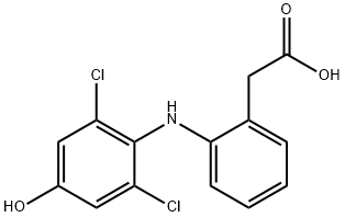 2-[((2',6'-DICHLORO-4'-HYDROXY)PHENYL)AMINO]BENZENEACETIC ACID