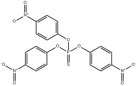 O,O,O-tris(4-nitrophenyl) thiophosphate Struktur