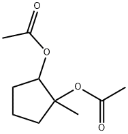 1,2-Cyclopentanediol,1-methyl-,diacetate(9CI) Struktur