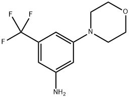 3-Morpholin-4-yl-5-trifluoromethyl-phenylamine Struktur