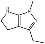 Pyrrolo[2,3-c]pyrazole,  3-ethyl-1,4,5,6-tetrahydro-1-methyl- Struktur