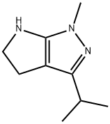 Pyrrolo[2,3-c]pyrazole, 1,4,5,6-tetrahydro-1-methyl-3-(1-methylethyl)- (9CI) Struktur