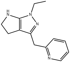 Pyrrolo[2,3-c]pyrazole, 1-ethyl-1,4,5,6-tetrahydro-3-(2-pyridinylmethyl)- (9CI) Struktur