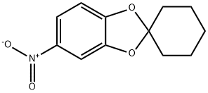 5-nitrospiro(1,3-benzodioxole-2,1'-cyclohexane) Struktur