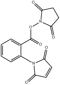 Benzoic acid, 2-(2,5-dihydro-2,5-dioxo-1H-pyrrol-1-yl)-, 2,5-dioxo-1-pyrrolidinyl ester Struktur