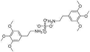 bis(3,4,5-trimethoxyphenethylammonium) sulphate Struktur