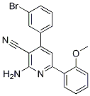 2-AMino-4-(3-broMo-phenyl)-6-(2-Methoxy-phenyl)-nicotinonitrile Struktur