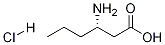 (S)-3-aMinohexanoic acid hydrochloride Struktur
