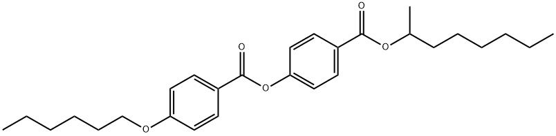 4-[[(1-methylheptyl)oxy]carbonyl]phenyl 4-(hexyloxy)benzoate Struktur