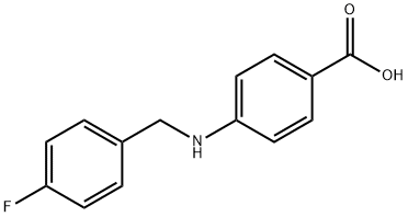 4-((4-FLUOROBENZYL)AMINO)BENZOIC ACID Struktur