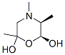 2,6-Morpholinediol,2,4,5-trimethyl-,(5S,6S)-(9CI) Struktur