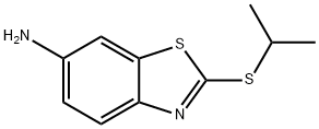 6-Benzothiazolamine,2-[(1-methylethyl)thio]-(9CI) Struktur