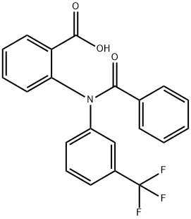 Benzoic  acid,  2-[benzoyl[3-(trifluoromethyl)phenyl]amino]- Struktur