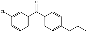 3-CHLORO-4'-N-PROPYLBENZOPHENONE Struktur