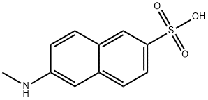 6-(methylamino)naphthalene-2-sulphonic acid Struktur