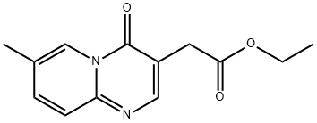 7-Methyl-4-oxo-4H-pyrido[1,2-a]pyrimidine-3-acetic acid ethyl ester Struktur