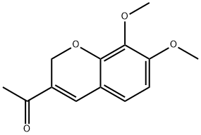 1-(7,8-Dimethoxy-2H-1-benzopyran-3-yl)ethanone Struktur