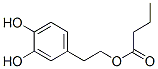 Butanoic acid, 2-(3,4-dihydroxyphenyl)ethyl ester (9CI) Struktur