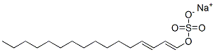 sodium hexadecadienyl sulphate Struktur