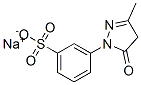 3-(3-Methyl-5-oxo-2-pyrazolin-1-yl)benzenesulfonic acid sodium salt Struktur