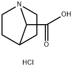 1-Azabicyclo[2.2.1]heptane-7-carboxylic acid, hydrochloride Struktur